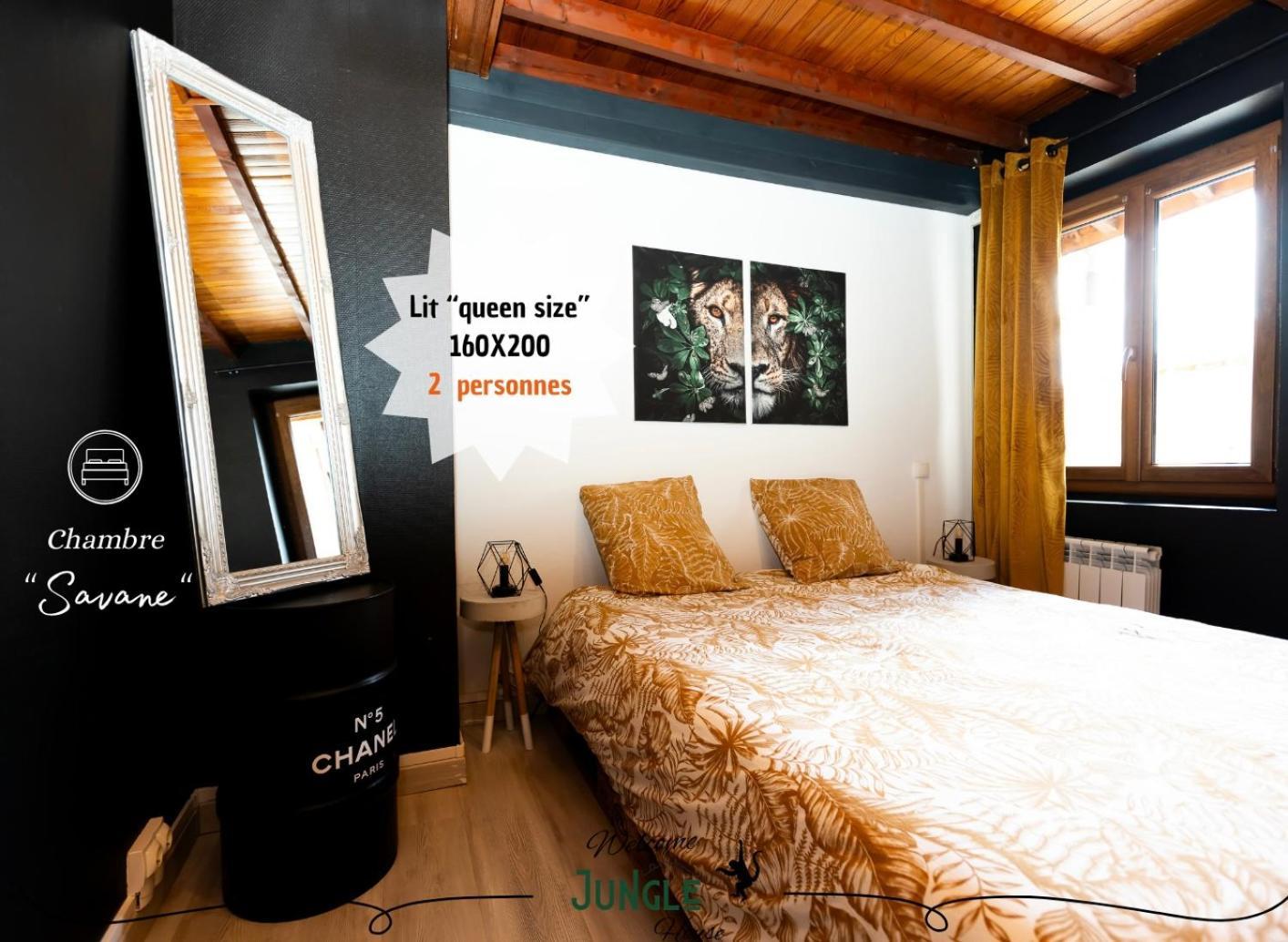 Maison "Jungle House" 90 M2 Billard, Retroprojecteur, Bar A Jeux , Vinyle, Wifi Fibre, Ideal Pro & Famille A Montbrison Eksteriør bilde